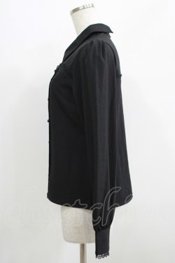 画像2: DearMyLove / レースアップタックブラウス M ブラック H-25-07-09-055-EL-BL-NS-ZH