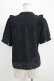 画像3: axes femme POETIQUE / チャイナ蝶刺繍半袖ブラウス M ブラック H-25-07-09-057-AX-BL-NS-ZH (3)