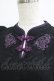 画像4: axes femme POETIQUE / チャイナ蝶刺繍半袖ブラウス M ブラック H-25-07-09-057-AX-BL-NS-ZH (4)