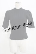 EATME / 2WAYパフスリーブニットTOP Free ブラック H-25-07-09-058-LO-TO-NS-ZH