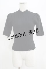 EATME / 2WAYパフスリーブニットTOP Free ブラック H-25-07-09-058-LO-TO-NS-ZH