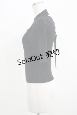画像2: EATME / 2WAYパフスリーブニットTOP Free ブラック H-25-07-09-058-LO-TO-NS-ZH