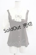 axes femme / ジャボ付きカットソー M ブラウン H-25-07-09-060-AX-TO-NS-ZH
