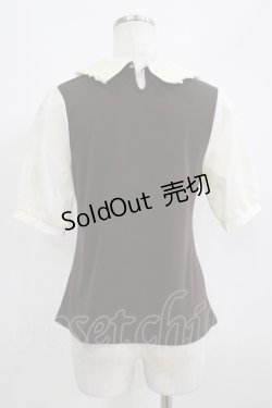 画像3: axes femme / ジャボ付きカットソー M ブラウン H-25-07-09-060-AX-TO-NS-ZH