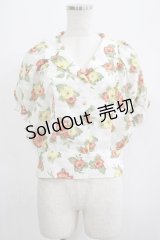 Heather / 開襟シャツ Free オフ H-25-07-09-061-PU-BL-NS-ZH
