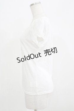 画像2: Ank Rouge / カトラリープリントTシャツ M オフ H-25-07-09-065-CA-TS-NS-ZH