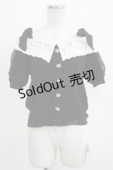 mille fille closet by LODISPOTTO / 肩リボンオフショルトップス M ブラック H-25-07-09-068-LO-TO-NS-ZH