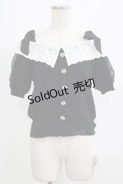 画像1: mille fille closet by LODISPOTTO / 肩リボンオフショルトップス M ブラック H-25-07-09-068-LO-TO-NS-ZH