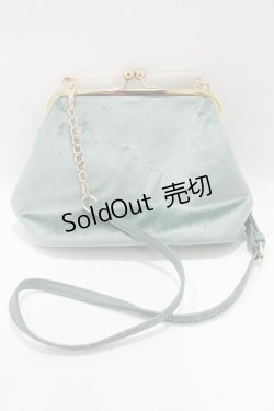 画像3: axes femme POETIQUE / 刺繍がま口ベロアポシェット  ミント H-25-07-09-069-AX-BG-NS-ZH