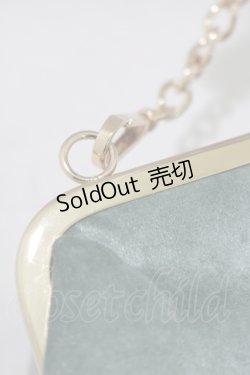 画像5: axes femme POETIQUE / 刺繍がま口ベロアポシェット  ミント H-25-07-09-069-AX-BG-NS-ZH