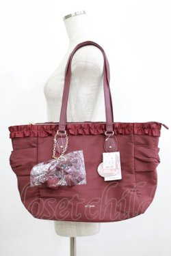 画像1: m petit by misako / TT*AMリボンチャームTT  ワイン H-25-07-09-071-LO-BG-NS-ZH
