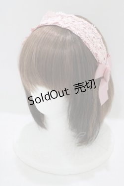 画像1: m petit by misako / TT*AMレースカチューシャ  ピンク H-25-07-09-076-LO-AC-NS-ZH