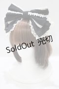Angelic Pretty / リボンレースカチューシャ  ブラック H-25-07-09-078-AP-AC-NS-ZH