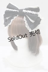 Angelic Pretty / リボンレースカチューシャ  ブラック H-25-07-09-078-AP-AC-NS-ZH