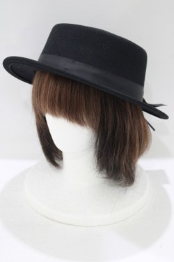 画像1: m petit by misako / サンリオキャラクターズコラボ クロミ カンカン帽  ブラック H-25-07-09-079-LO-AC-NS-ZH