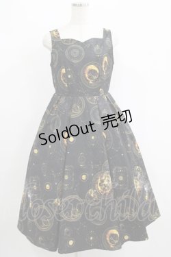 画像1: axes femme NOSTALGIE / タロット柄ワンピース Free ブラック H-25-07-09-011-AX-OP-NS-ZH