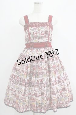 画像1: axes femme POETIQUE / ミッキー＆ミニー総柄ワンピース M アカ H-25-07-09-013-AX-OP-NS-ZH