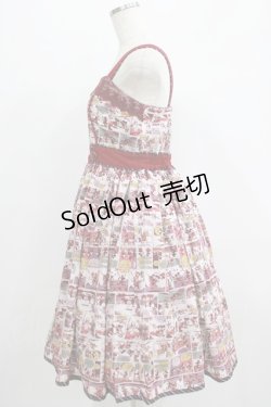 画像2: axes femme POETIQUE / ミッキー＆ミニー総柄ワンピース M アカ H-25-07-09-013-AX-OP-NS-ZH