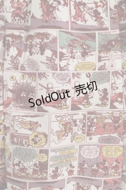 画像4: axes femme POETIQUE / ミッキー＆ミニー総柄ワンピース M アカ H-25-07-09-013-AX-OP-NS-ZH