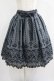 画像1: axes femme / 花フロッキープリントスカート M グレー H-25-07-09-017-AX-SK-NS-ZH (1)