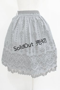 画像3: axes femme / 花フロッキープリントスカート M グレー H-25-07-09-017-AX-SK-NS-ZH