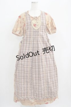 画像1: PINK HOUSE / アンジェリックラビッツエプロンワンピース Free ブラウン H-25-07-09-002-LO-OP-NS-ZH
