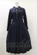 画像1: Jane Marple / Royalモチーフembroideryドレス  ネイビー H-25-07-10-042-JM-OP-KB-ZH (1)