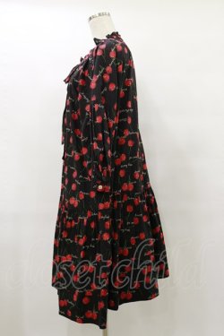 画像3: Jane Marple / Skipping cherriesチュニックドレス  黒 H-25-07-10-045-JM-OP-KB-ZH