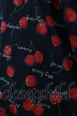 画像4: Jane Marple / Skipping cherriesチュニックドレス  黒 H-25-07-10-045-JM-OP-KB-ZH