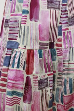 画像4: Jane Marple Dans Le Salon / Constructed stripes surf dress  ピンク H-25-07-10-050-JM-OP-KB-ZH