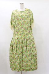 Jane Marple Dans Le Salon / Granny’s ribbon マリンカラードレス  シトロングリーン H-25-07-10-051-JM-OP-KB-ZH