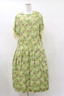 画像1: Jane Marple Dans Le Salon / Granny’s ribbon マリンカラードレス  シトロングリーン H-25-07-10-051-JM-OP-KB-ZH