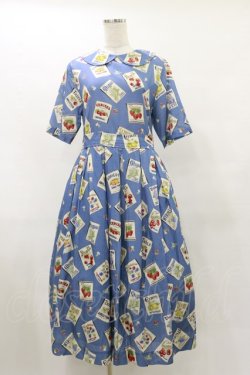 画像1: Jane Marple / My favorite labelsコレットドレス M ブルー H-25-07-10-053-JM-OP-KB-ZH