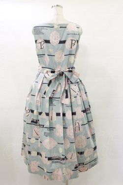 画像2: Jane Marple / Jolies broderies square dress  blue gray H-25-07-10-057-JM-OP-KB-ZH