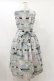 画像2: Jane Marple / Jolies broderies square dress  blue gray H-25-07-10-057-JM-OP-KB-ZH (2)