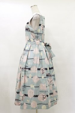 画像3: Jane Marple / Jolies broderies square dress  blue gray H-25-07-10-057-JM-OP-KB-ZH