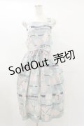 Jane Marple / Jolies broderies apron dress M ブルーグレー H-25-07-10-058-JM-OP-KB-ZH
