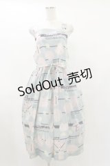 Jane Marple / Jolies broderies apron dress M ブルーグレー H-25-07-10-058-JM-OP-KB-ZH