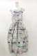 画像1: Jane Marple / Jolies broderies apron dress M ブルーグレー H-25-07-10-058-JM-OP-KB-ZH (1)