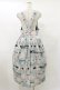 画像2: Jane Marple / Jolies broderies apron dress M ブルーグレー H-25-07-10-058-JM-OP-KB-ZH (2)