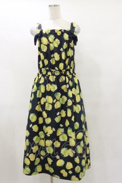画像1: Jane Marple / Lemon Limeストラップドレス Free ネイビー H-25-07-10-061-JM-OP-KB-ZH
