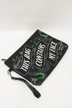 画像2: KILL STAR / Toiletry bag  黒 H-25-07-10-002-SL-BG-KB-ZH