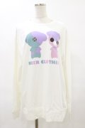 NieR Clothing / プリントSWEAT  2XL 白 H-25-07-10-012-PU-TO-KB-ZH