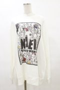 NieR Clothing / プリントSWEAT  2XL 白 H-25-07-10-013-PU-TO-KB-ZH
