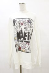 NieR Clothing / プリントSWEAT  2XL 白 H-25-07-10-013-PU-TO-KB-ZH