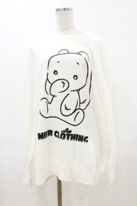 NieR Clothing / プリントSWEAT  2XL 白 H-25-07-10-014-PU-TO-KB-ZH