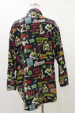 画像2: HYSTERIC GLAMOUR / 総柄シャツ free 黒 H-25-07-10-019-PU-BL-KB-ZH