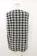 画像2: NieR Clothing / ニットベスト  千鳥柄（白×黒） H-25-07-10-003-PU-TO-KB-ZH (2)