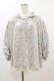 画像1: Jane Marple Dans Le Salon / Lawn Liberty Bubble Sleeve Blouse  オフ×ピンク×ブルー H-25-07-10-021-JM-BL-KB-ZH (1)