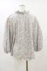 画像2: Jane Marple Dans Le Salon / Lawn Liberty Bubble Sleeve Blouse  オフ×ピンク×ブルー H-25-07-10-021-JM-BL-KB-ZH (2)